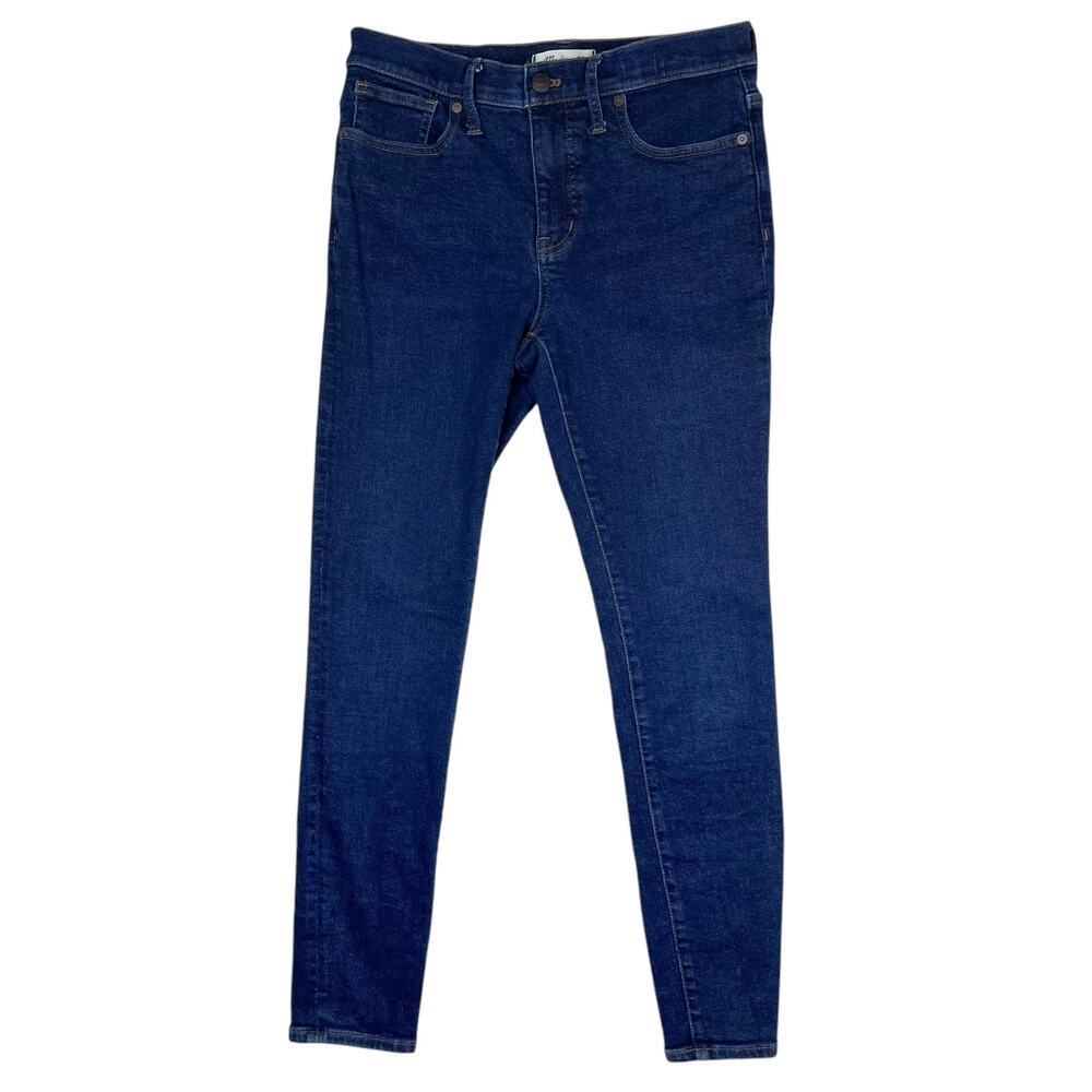 Madewell 9 inch midrise skinny jeans women’s size 28 dark indigo wash
￼